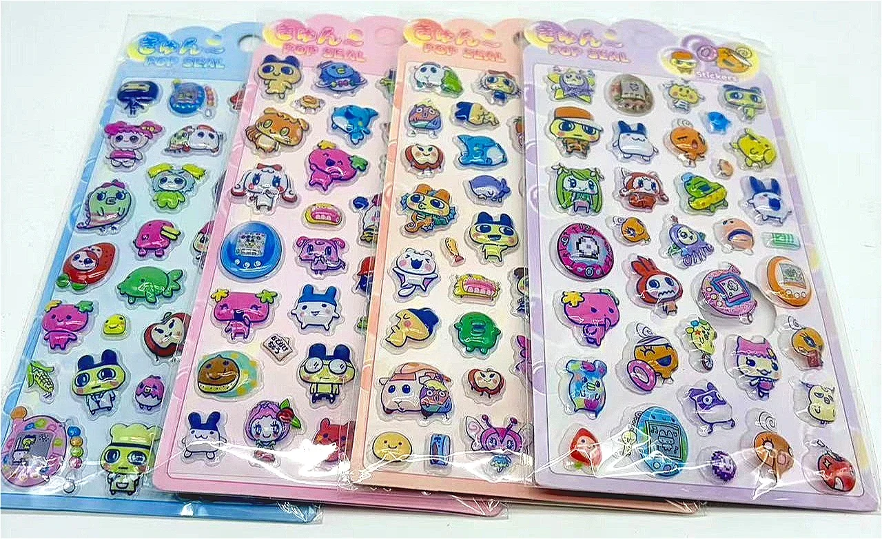 Tablet Cute Accessories - สติกเกอร์นูน 3 มิติแบบกลวงใหม่ - สติกเกอร์ลายการ์ตูนอนิเมะน่ารัก กันน้ำ